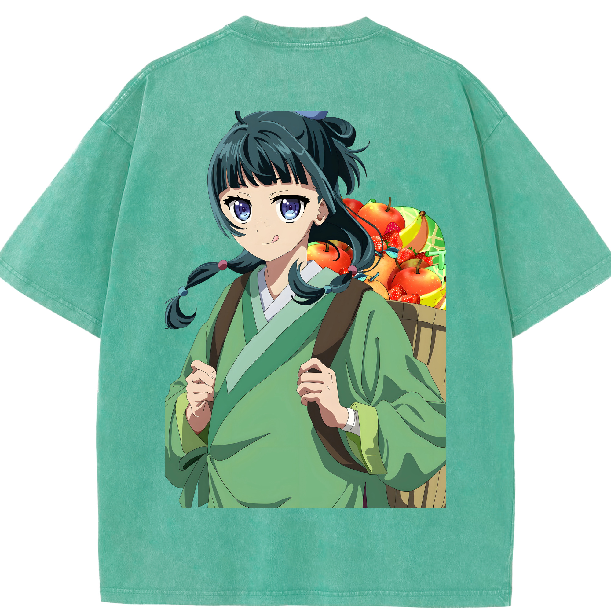 （画像用） 薬屋のひとりごと The Apothecary Diaries 綿100% ヴィンテージ風 半袖Tシャツ（背面プリント）